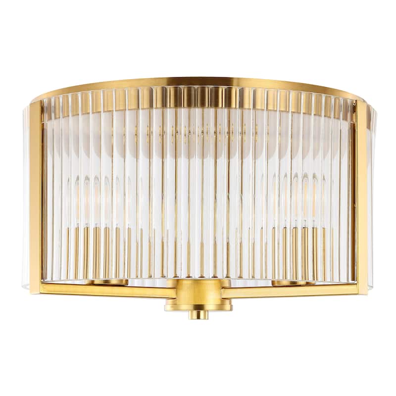 SAFAVIEH Lighting Jetra Flush Mount - 13" W x 13" D x 8" H