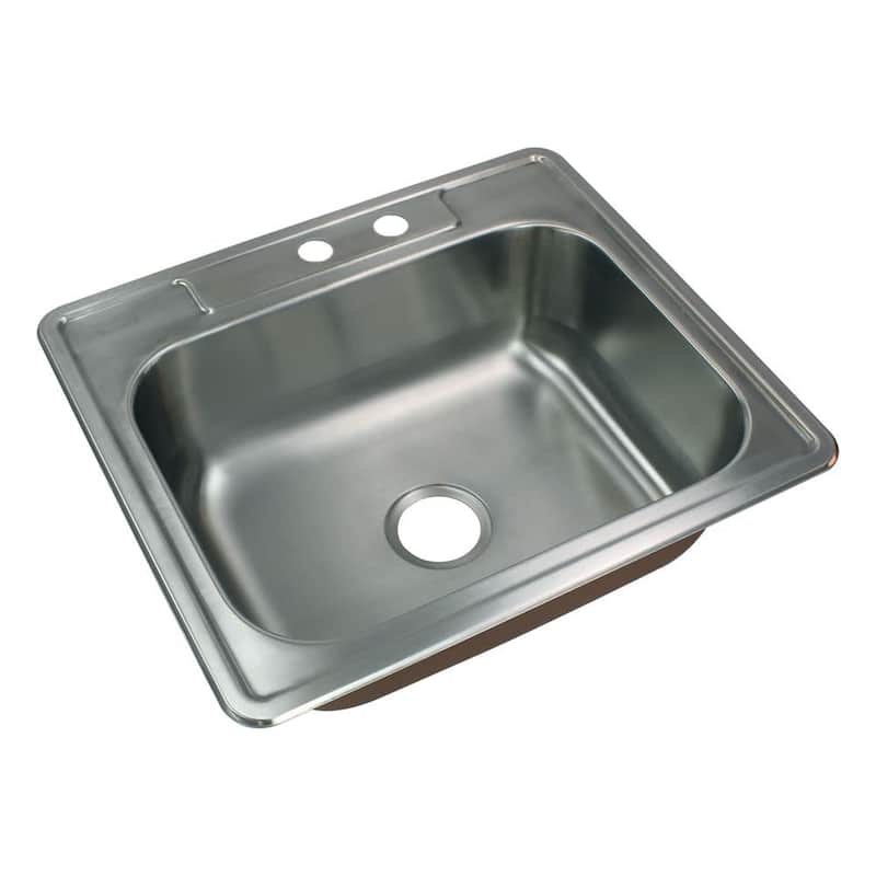 Transolid K-CTSB25228-MR2 Classic 25" Drop In Single Basin Stainless