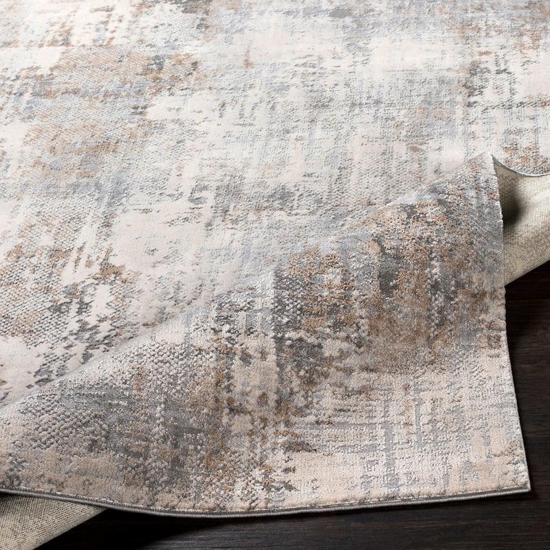 Oswald Grey Modern Area Rug - 7' 10" x 10' 3"