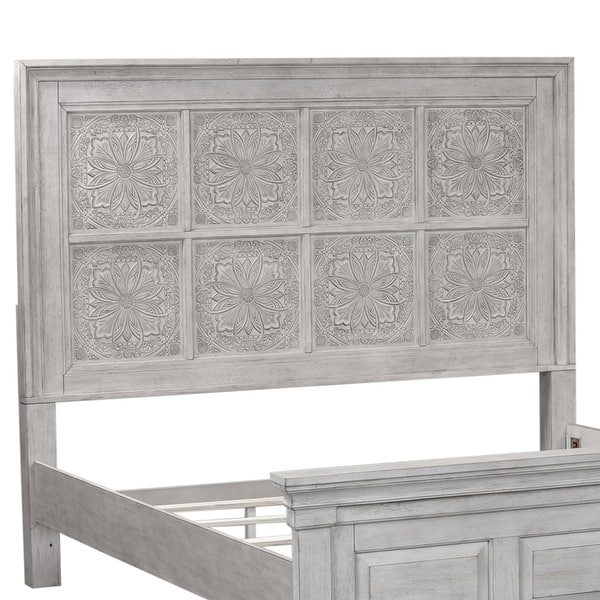 Heartland Antique White Tobacco King Opt California Panel Bed - Bed Bath &  Beyond