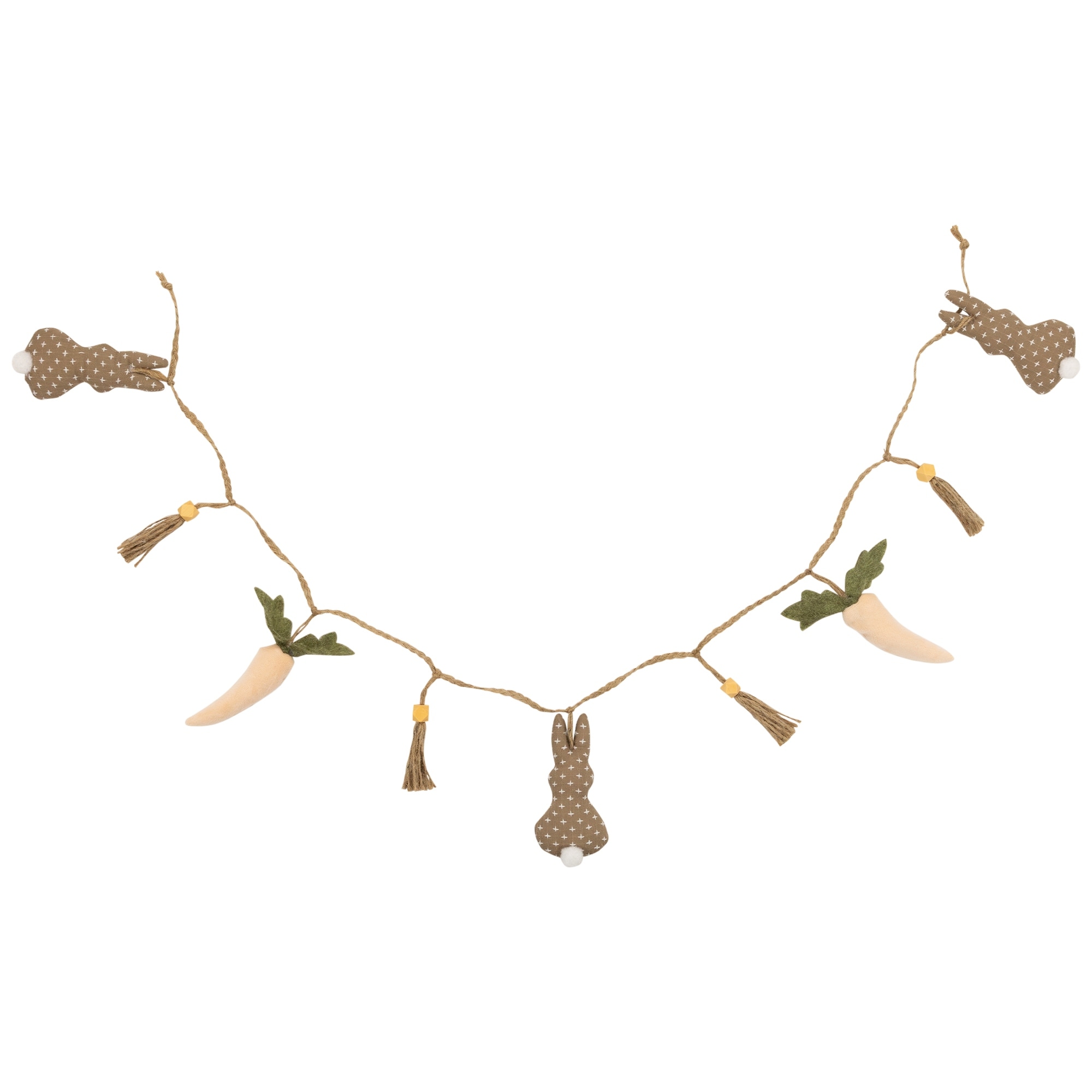 Carrots and Bunnies Plush Easter Garland - 4'