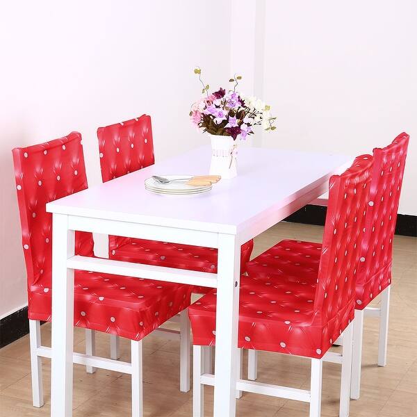 Shop Spandex Stretch Short Chair Seat Covers Dining Chair Slipcovers Overstock 16933249