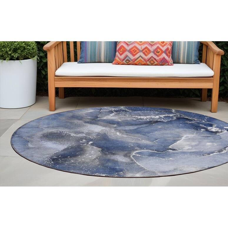 Alto Contemporary Abstract Weather Resistant Timeless Fusion Outdoor Rug