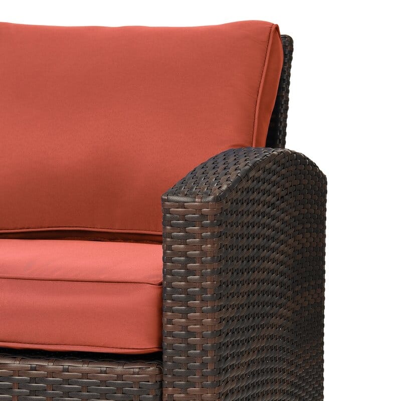6-Piece Outdoor Wicker Patio Conversation Set