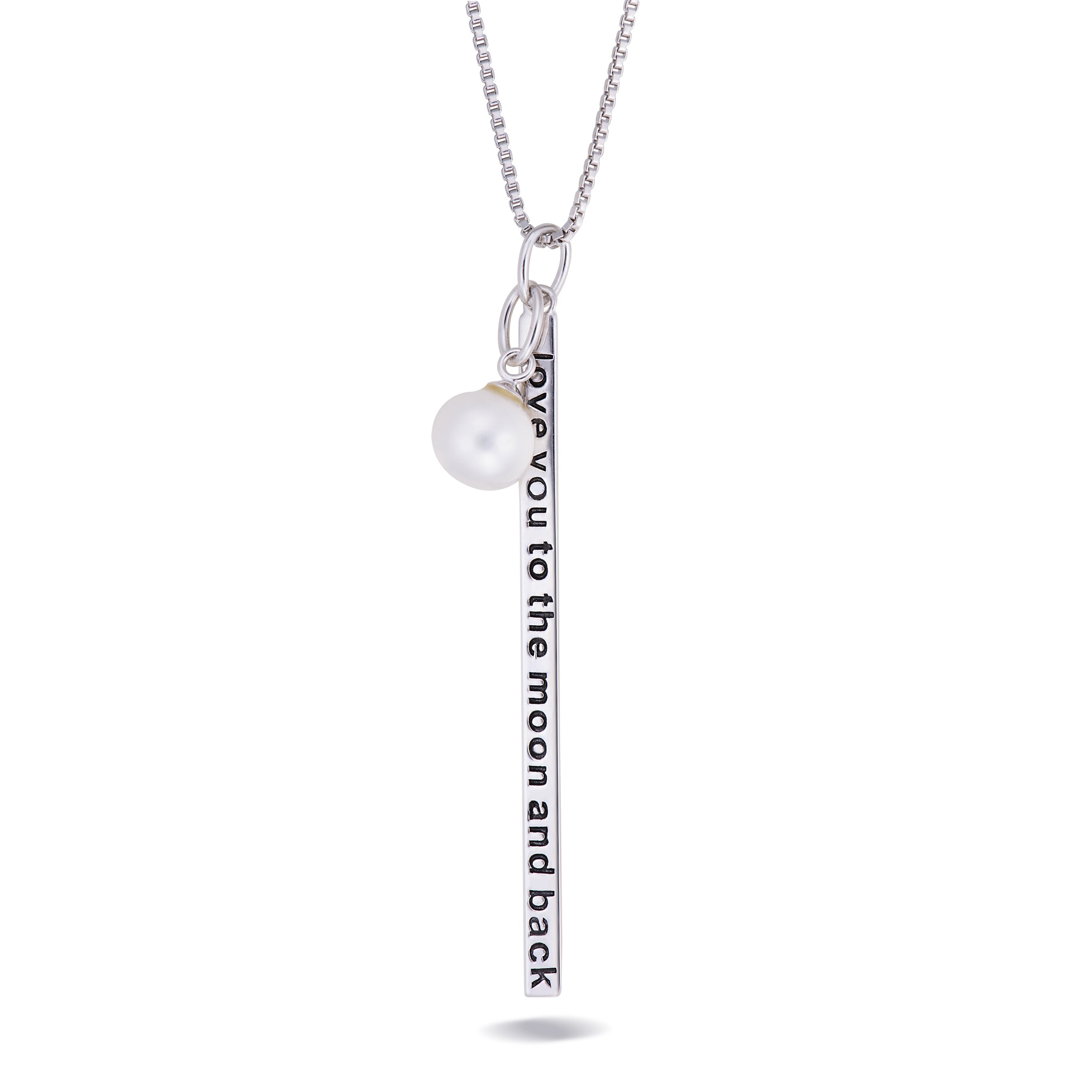Forever Last Sterling Silver I Love You To The Moon Back Necklace Overstock Forever Last Sterling Silver I Love You To The Moon Back Necklace Overstock