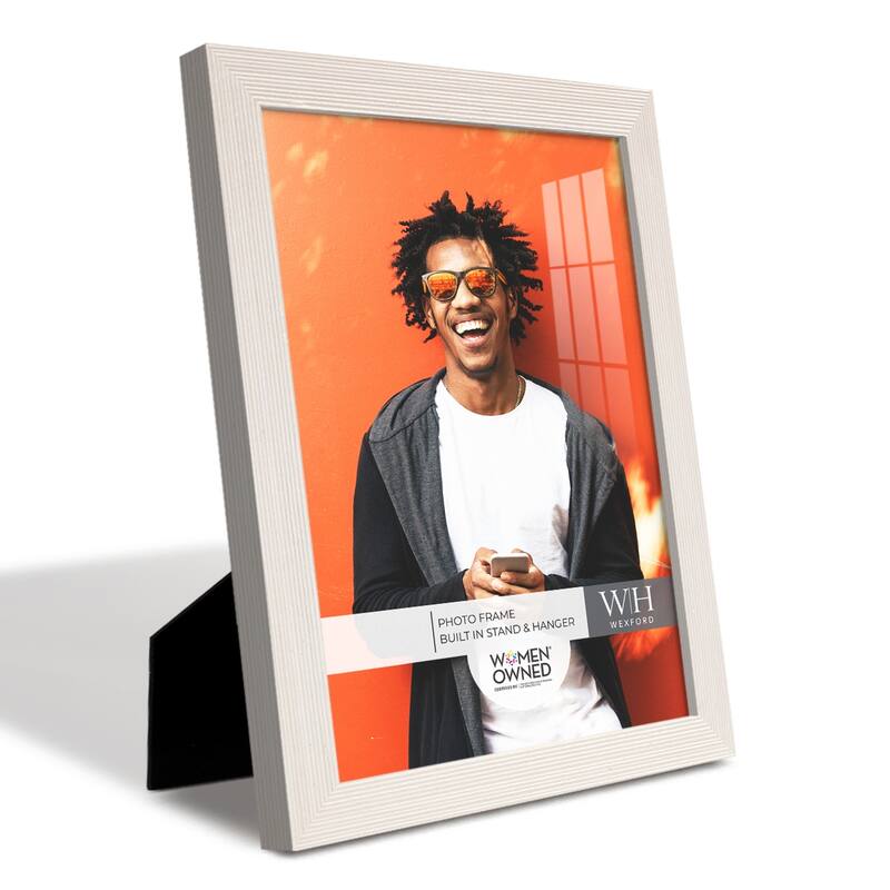 4 Piece Set Solid Wood Picture Frame - White - 8x10