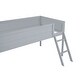 preview thumbnail 13 of 26, Minimalist Style Wood Twin/Full Size Loft Bed with Ladder, Gaming Loft Bed Frame with Desk and LED Light