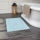 preview thumbnail 1 of 124, Fabstyles Basix Soft & Absorbent Reversible Cotton Bath Rug 24 x 36 - Blue
