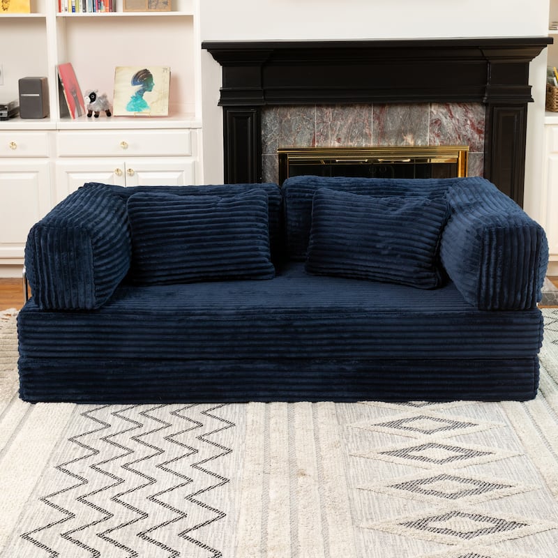 Jaxx Unsofa Modular Convertible Sectional Sofa with Fold Out King Sleeper Bed