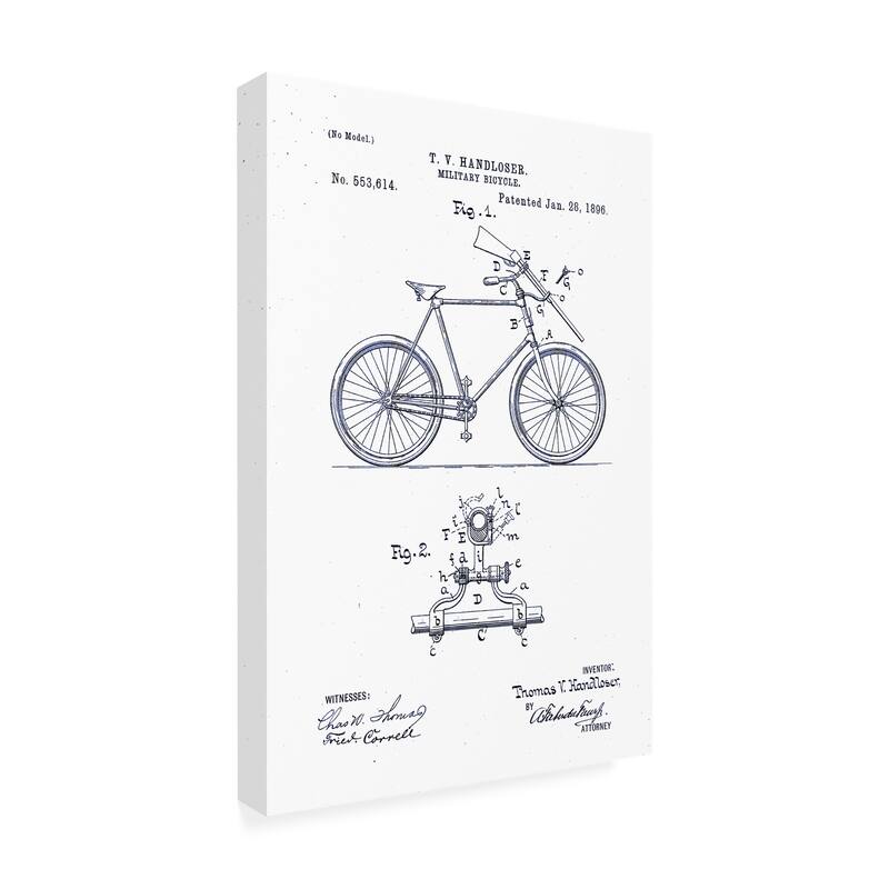 Print Collection 'Rifle Carrier for Motorcycle ' Canvas Art Bed Bath