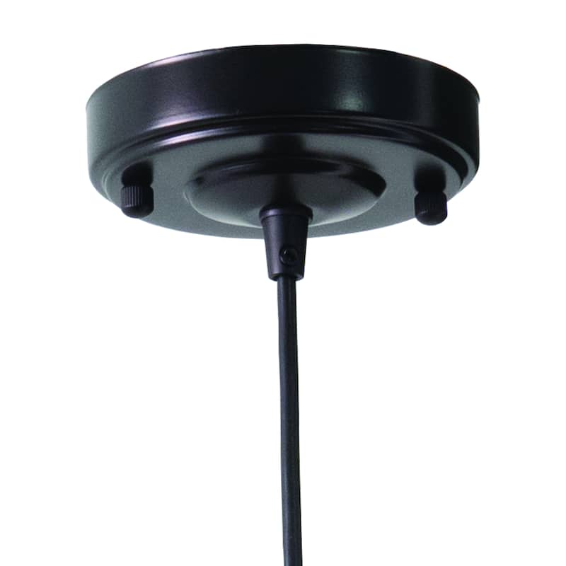 Dorado Bronze Outdoor Farmhouse Pendant Ceiling Light - 15-in W x 8.5-in H x 15-in D