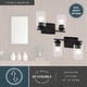 preview thumbnail 4 of 10, Park Ridge Bathroom Vanity Lighting Wall Fixture, Clear Glass Shade, Dimmable, LED Compatible, Over Mirror Mount Steel