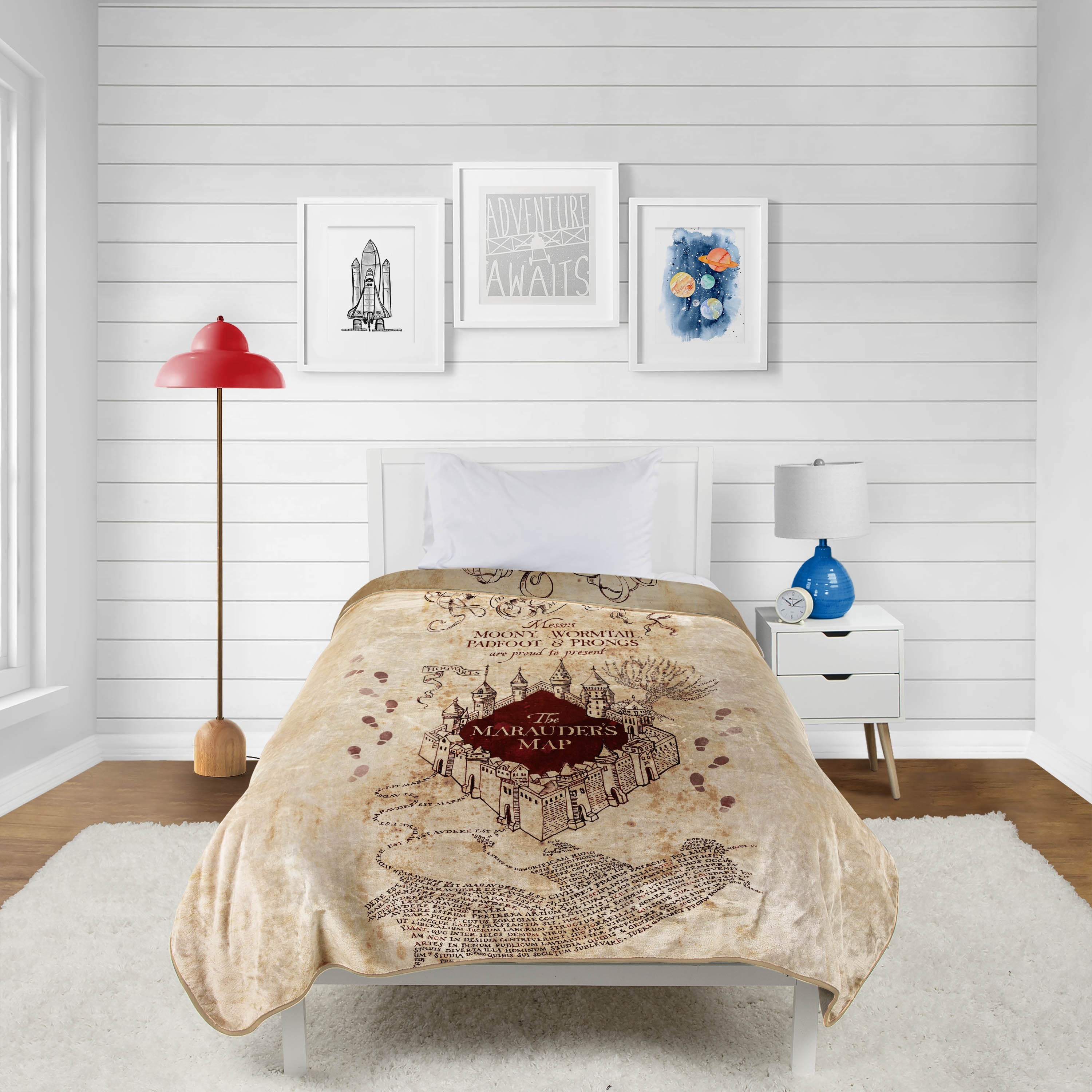 Marauders map fleece blanket best sale