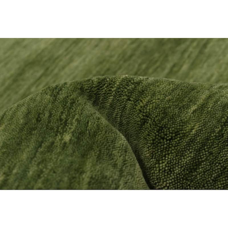 Kashkuli Gabbeh Green Rug 8'5" x 11'2" - 8'5 x 11'2