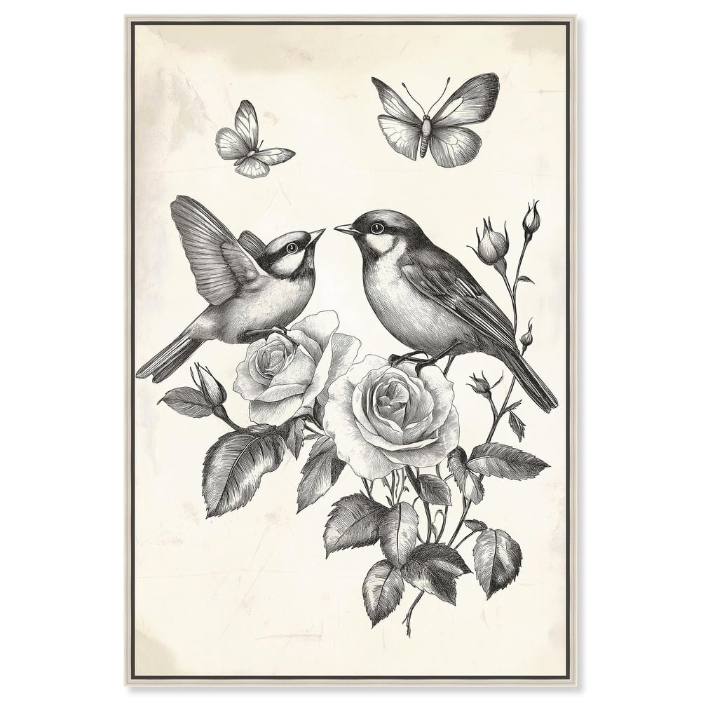 Perched Pair II Canvas by Art Remedy