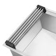 preview thumbnail 3 of 4, Ruvati Stainless Steel and Silicone Foldable Drying Rack for Workstation Sinks Dish Mat Trivet - - Silver
