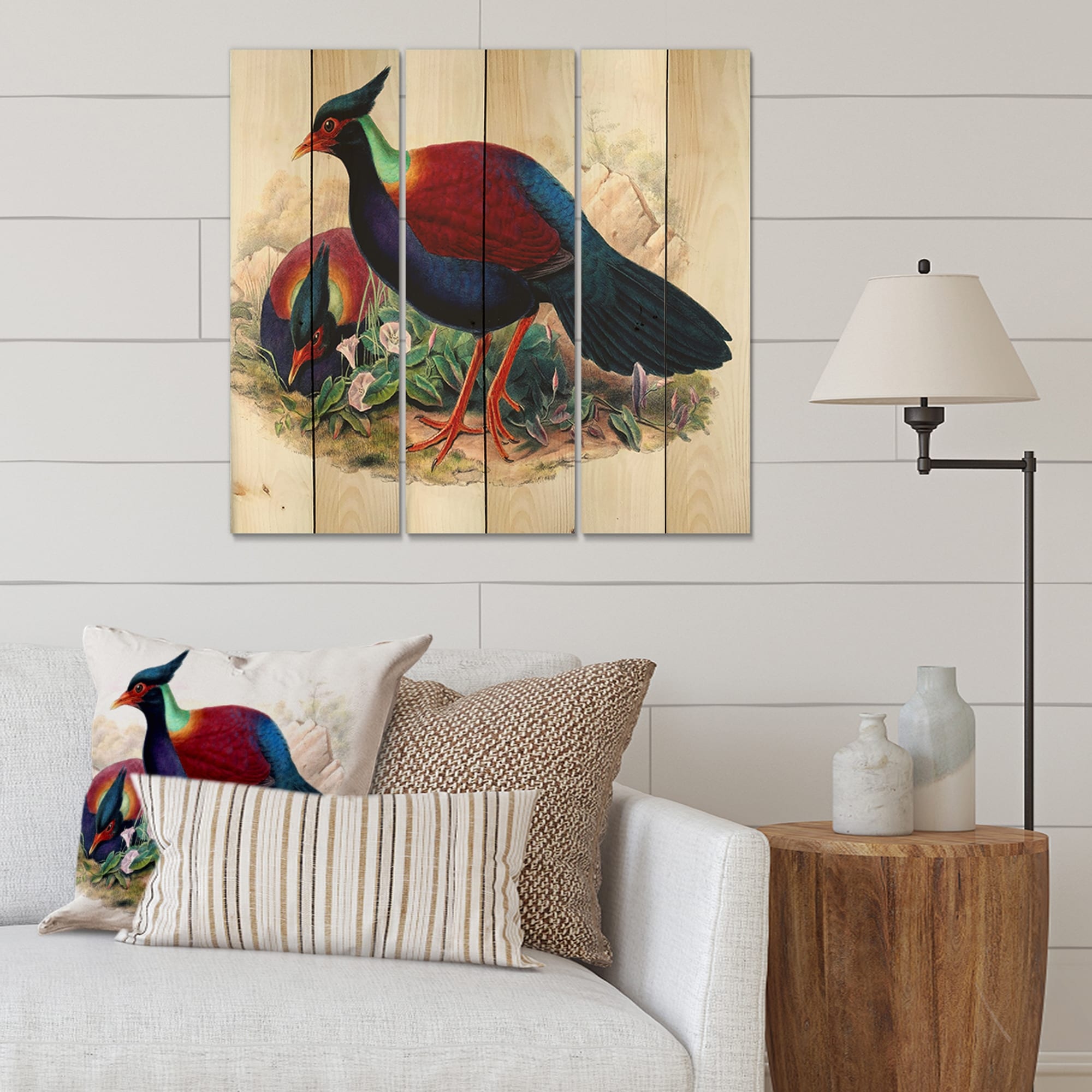 Designart 'Vintage Birds In The Wild II' Traditional Print-image