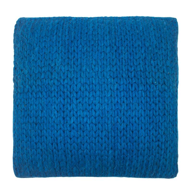 Jiti Indoor Braided Design Casual Lounging Pouf Ottoman Seating for Indoor Space.