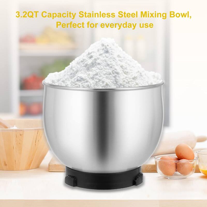 Stand Mixer,3.2Qt Small Electric Food Mixer,6 Speeds Portable