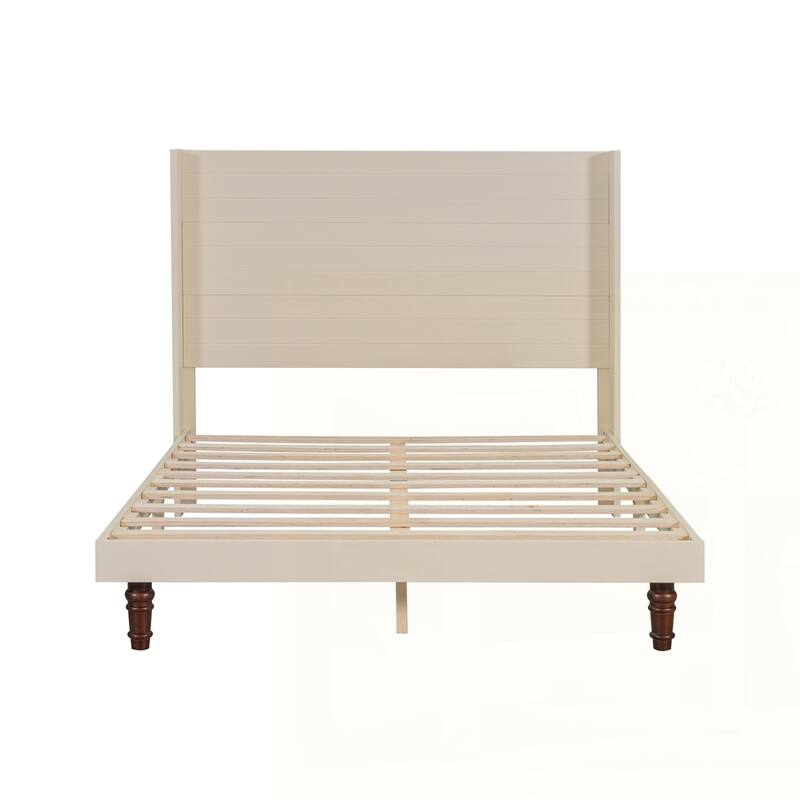 54 "High Headboard Wood Platform Bed Frame