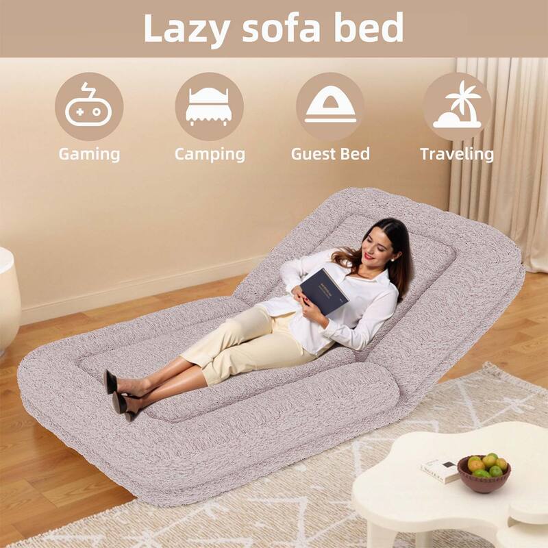 Folding Sofa Chair with 5 Adjustable Positions for Ultimate Relaxation and Comfortable Gaming,Meditation,and Lounging
