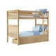 preview thumbnail 6 of 42, Max and Lily Twin Bunk Bed with Storage Drawers