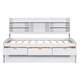 preview thumbnail 10 of 39, Twin Size Wooden Captain Bed with Trundle, Built-in Bookcase, and 3 Spacious Drawers, No Box Spring Needed, Easy Assembly