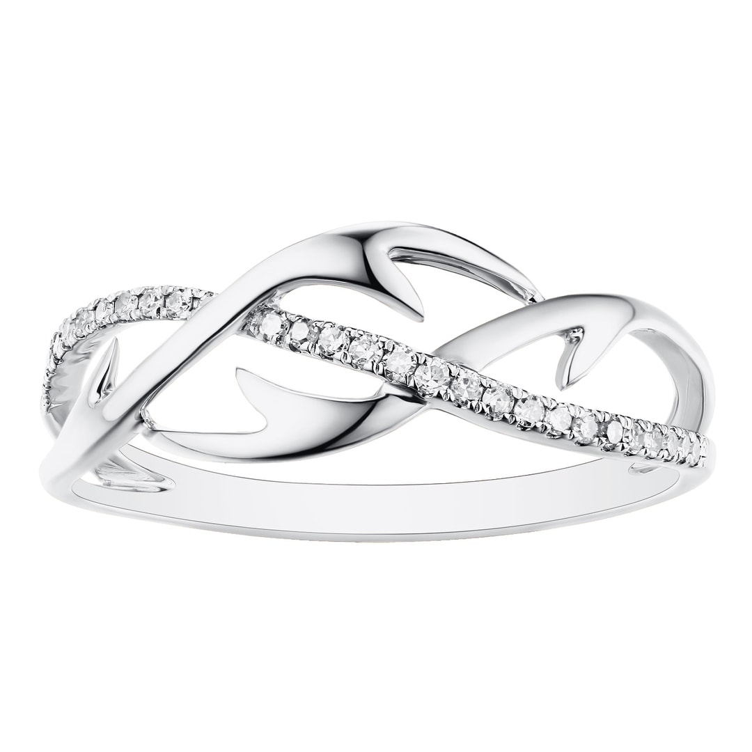 Prism Jewel 0.90MM 0.10CT G-H//I1 Natural Diamond Light Weight Stylist Ring