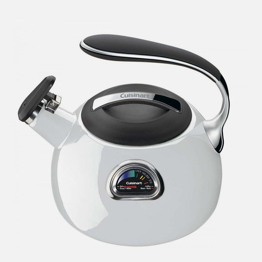 Cuisinart PTK-330W PerfecTemp Porcelain Enameled Teakettle, White - Bed  Bath & Beyond - 24103523