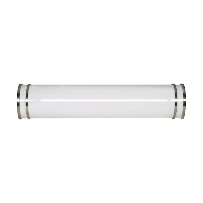 Glamour LED 25 inch Vanity Fixture Brushed Nickel Finish CCT Selectable 3K/4K/5K - Brushed Nickel