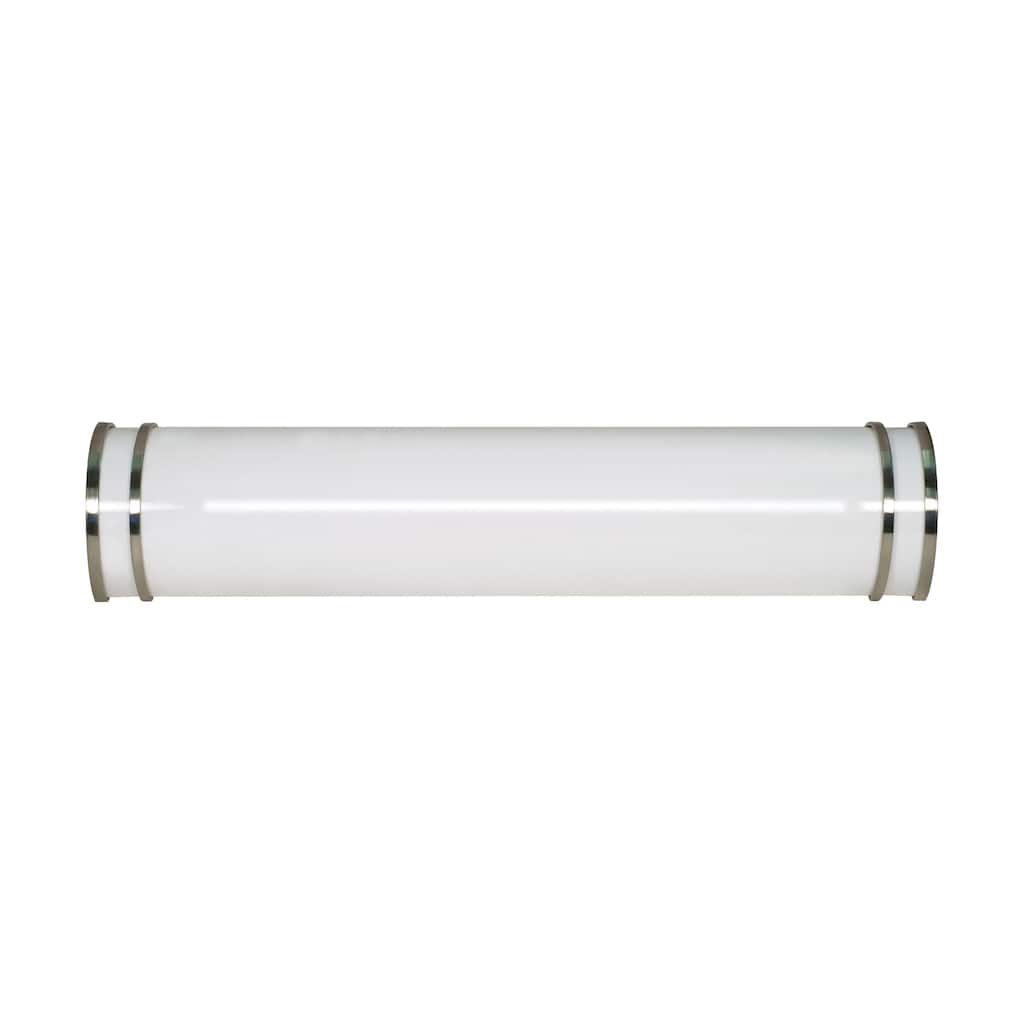 Glamour LED 25 inch Vanity Fixture Brushed Nickel Finish CCT Selectable 3K/4K/5K - Brushed Nickel
