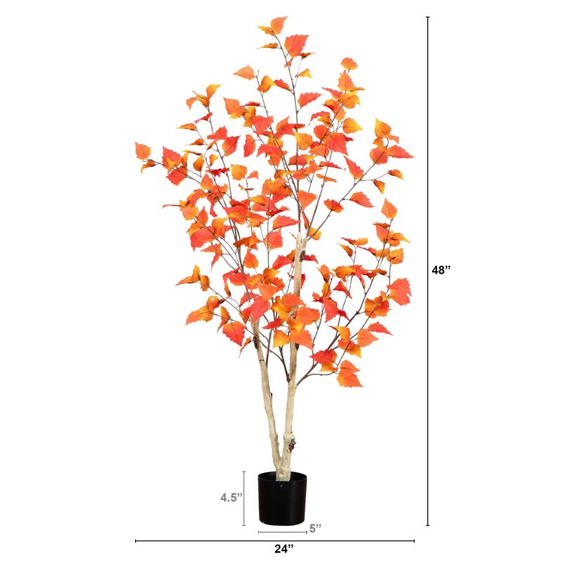 Birch Artificial Tree with Planter - 4' - Unlit