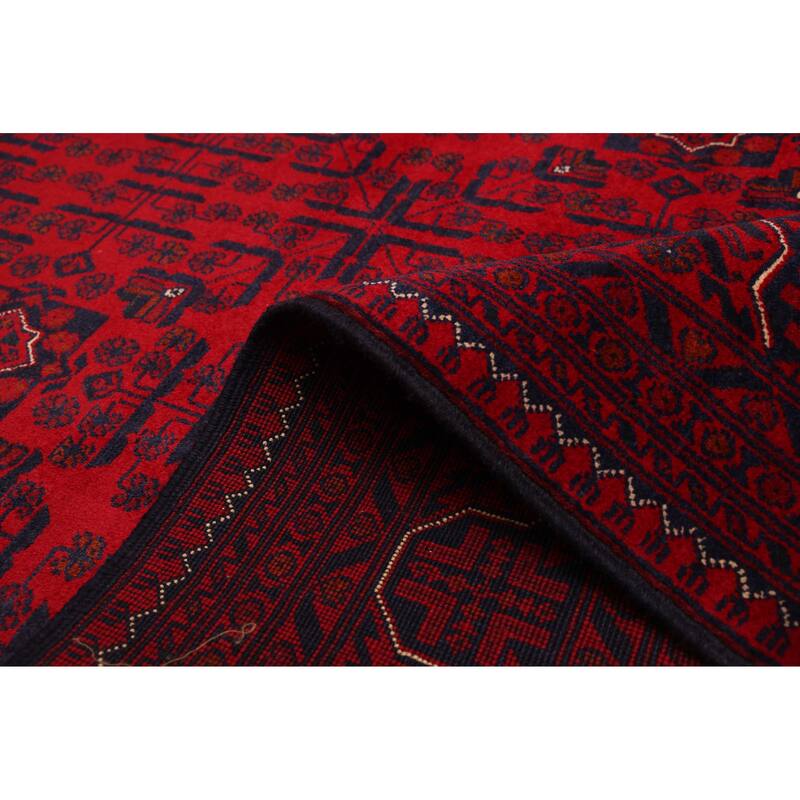 ECARPETGALLERY Hand-knotted Finest Khal Mohammadi Red Wool Rug - 6'8 x 10'2