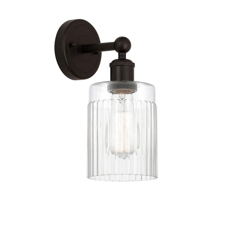 Innovations Lighting 616-1W-12-5 Hadley Sconce Hadley 12" Tall Wall - Oil Rubbed Bronze / Clear