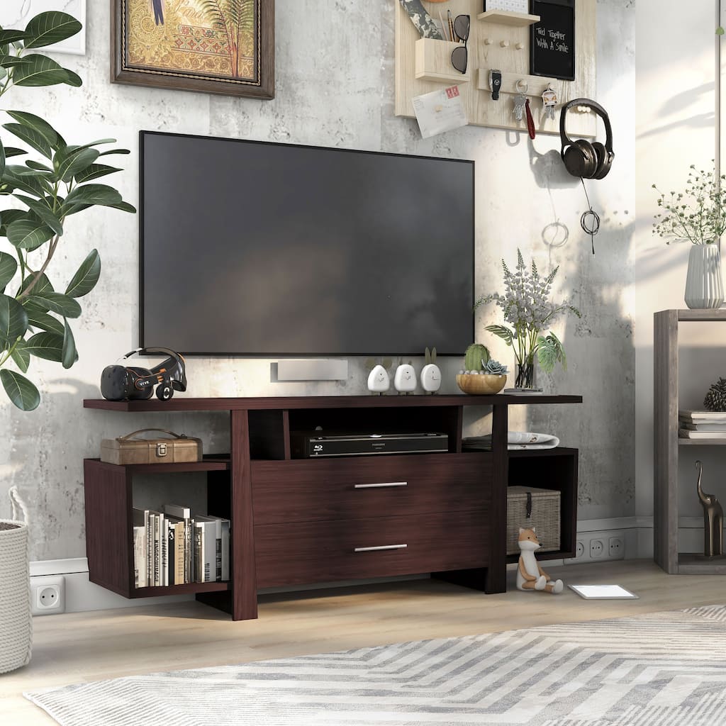 Bild Modern 60-inch Multi-functional Storage TV Console by Furniture of America