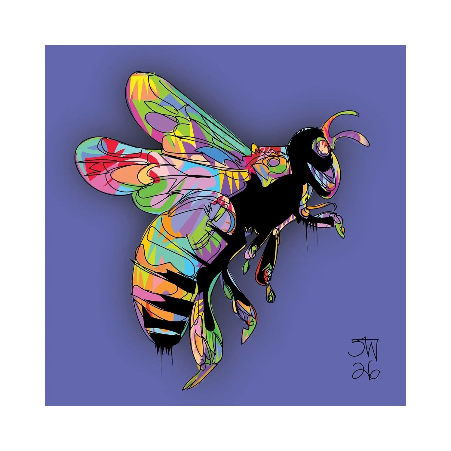 "Bee 2026" by TECHNODROME1 Canvas Print