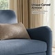 preview thumbnail 15 of 62, HULALA HOME Adika 51"W Farmhouse Striped Linen Upholstered Loveseat with Solid Wood Spindle Legs