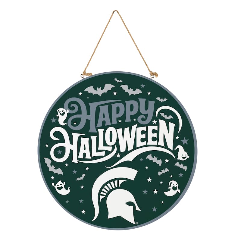 Michigan State University 18" x 18" Halloween Door Décor Wall Sign