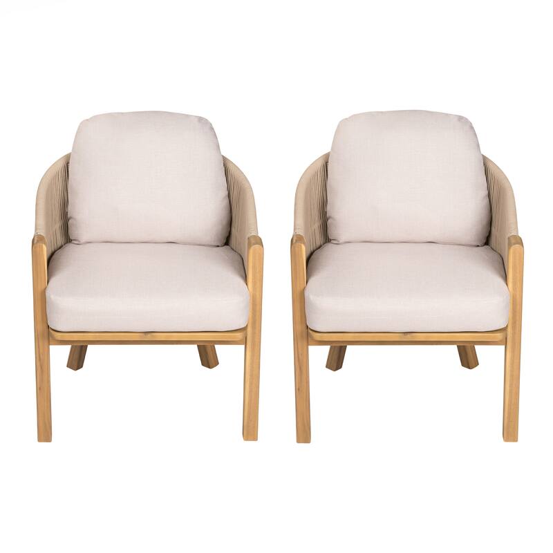 Outdoor Dining Arm Chair Set of 2