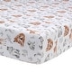 preview thumbnail 4 of 7, Lambs & Ivy Painted Forest Gray/Beige Woodland Animals 4-Piece Nursery Baby Crib Bedding Set