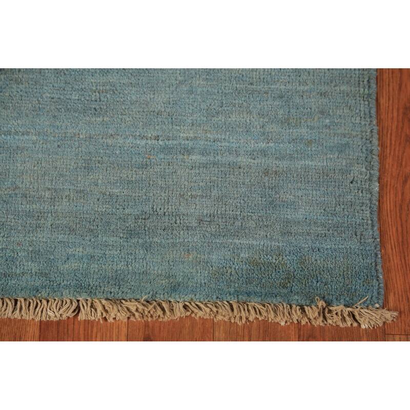 Stripe Gabbeh Oriental Foyer Rug Hand-Knotted Wool Carpet - 2'3" x 4'3"