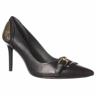 Naya Women's 'Valeska' Leather Heels - Free Shipping Today - Overstock ...