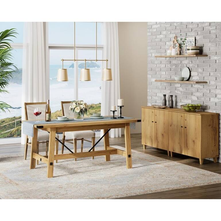 Sideboards Buffet Cabinets with Doors for Dining Room, 32.4"H