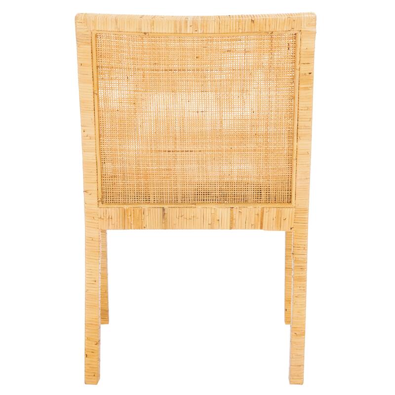 SAFAVIEH Almira Coastal Accent Chair with Cushion - 22.8" W x 22.4" L x 34.6" H - 23Wx22Dx35H