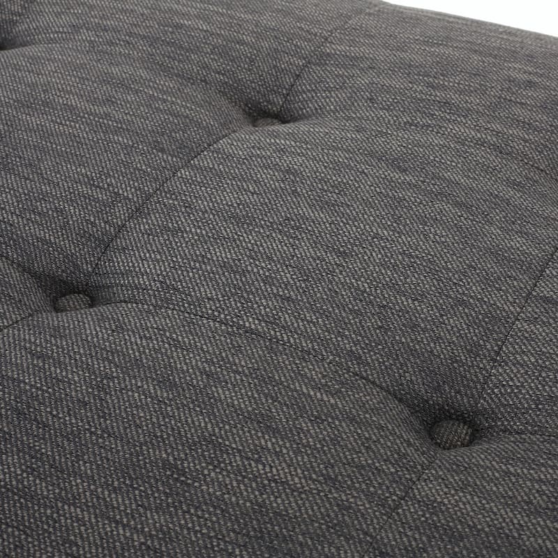 Rustic Upholstered Indoor Chaise Lounge for Living Room, Bedroom, Interior Space