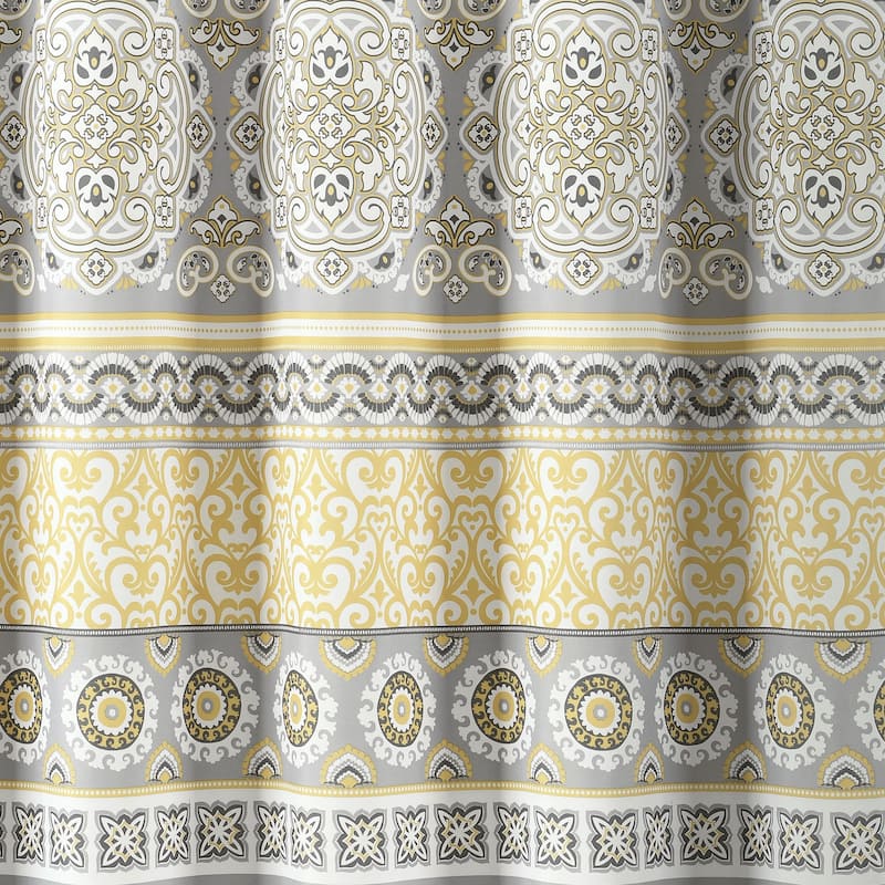 The Curated Nomad La Boheme Striped Shower Curtain