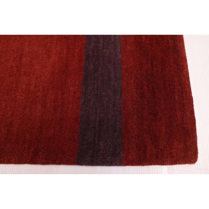 ECARPETGALLERY Hand-knotted Opulence Red Silk, Wool Rug - 8'0 x 10'0