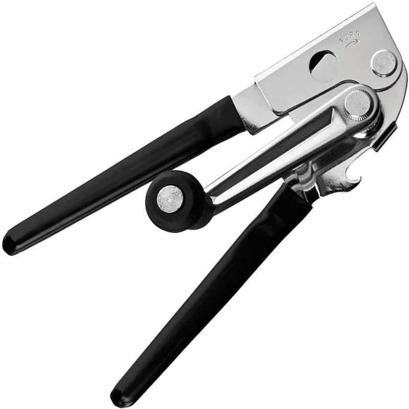 Commercial Oneida Easy Crank Can Opener - 4.5" x 3.5" x 10.4" - 4.5" x 3.5" x 10.4" - Black and Silver