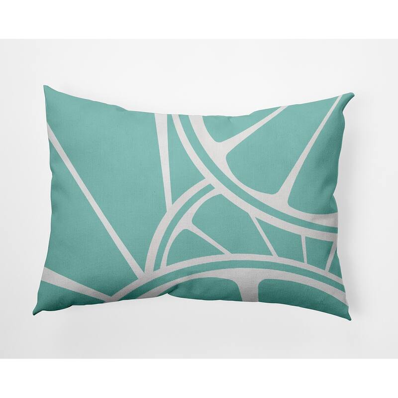 Fruit Wedges Decorative Throw Pillow - 14" x 20" - Aqua