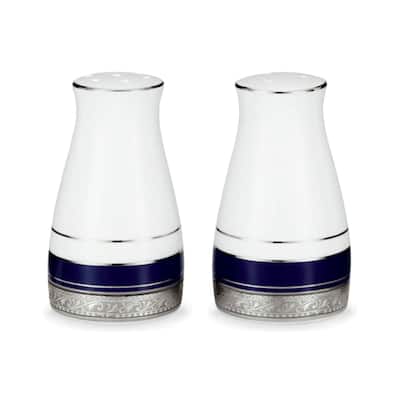 Noritake Crestwood Cobalt Platinum Salt & Pepper, 3-1/4"
